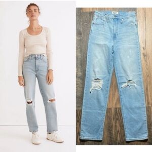 Madewell The Perfect Vintage Straight Jeans Size W25